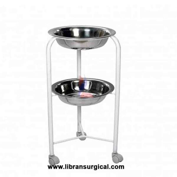 Libran Surgical Double Bowl With Stand
